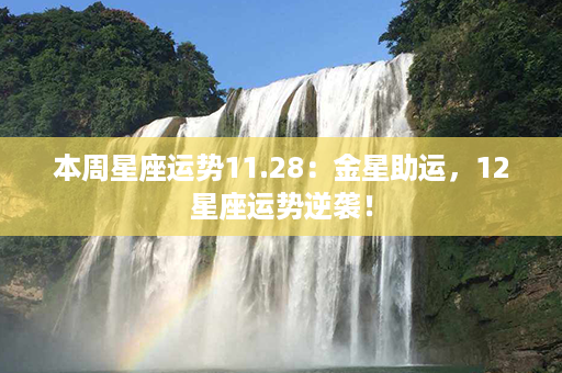 本周星座运势11.28：金星助运，12星座运势逆袭！