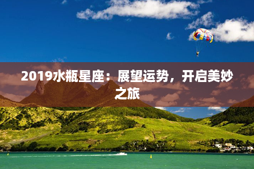 2019水瓶星座：展望运势，开启美妙之旅