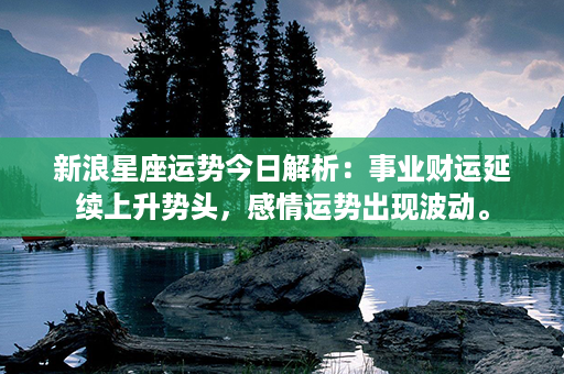 新浪星座运势今日解析：事业财运延续上升势头，感情运势出现波动。