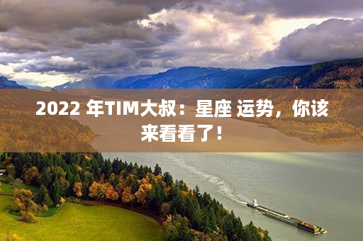 2022 年TIM大叔：星座 运势，你该来看看了！