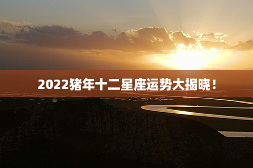 2022猪年十二星座运势大揭晓！