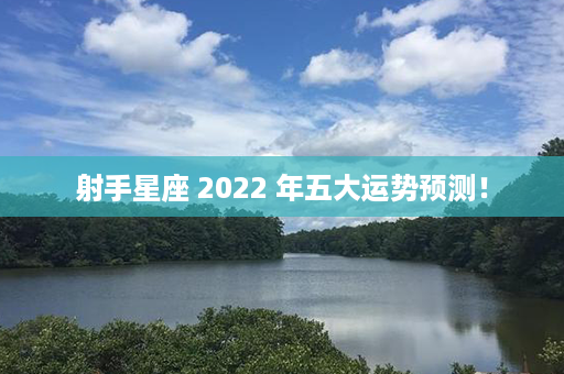 射手星座 2022 年五大运势预测！