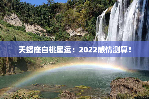 天蝎座白桃星运：2022感情测算！