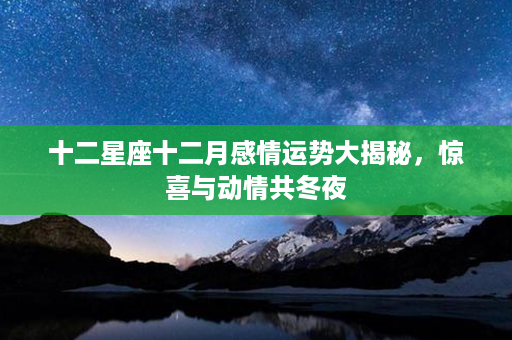 十二星座十二月感情运势大揭秘，惊喜与动情共冬夜