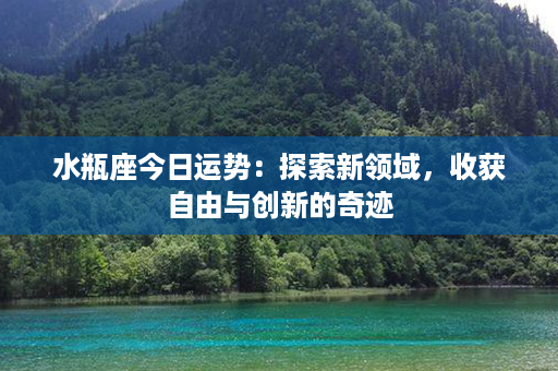 水瓶座今日运势：探索新领域，收获自由与创新的奇迹